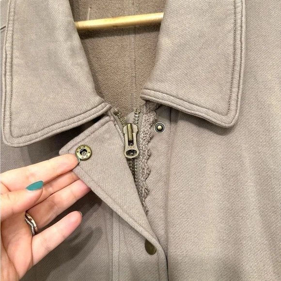 Free People Jacket Alexa Sweatshirt Size XL - Picture 5 of 13